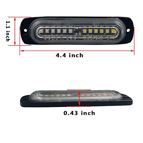2 Surface+Flashing+Vehicle+Light+Head+Emergency
