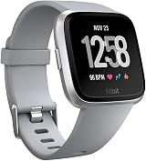 Fitbit Versa Health Fitness Smartwatch Grey Heart Rate Music Swim Tracking