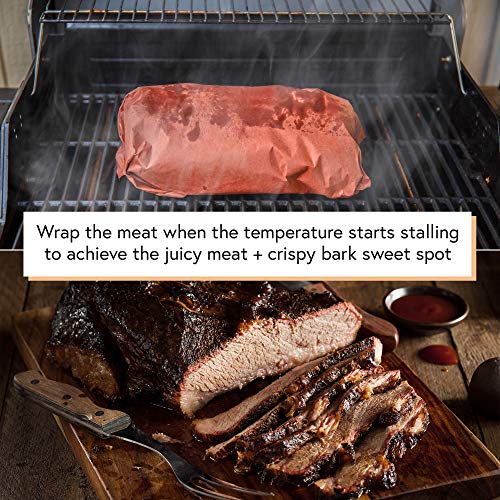 Pink Butcher Paper for Smoking Meat - Peach Butcher Paper Roll 18 by 200 Feet (2400 Inches) - USA Made, Fda Approved