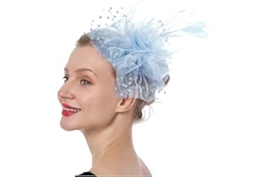 HUACHI Fascinators Hats for Women Tea Party Headband Kentucky Derby Hats Fascinator Headpiece