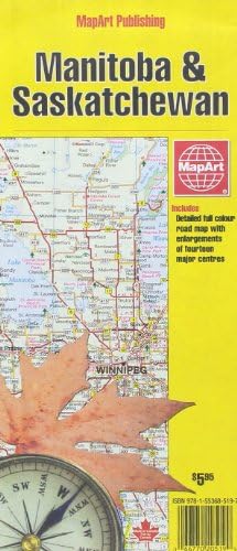 Manitoba and Saskatchewan Road Map