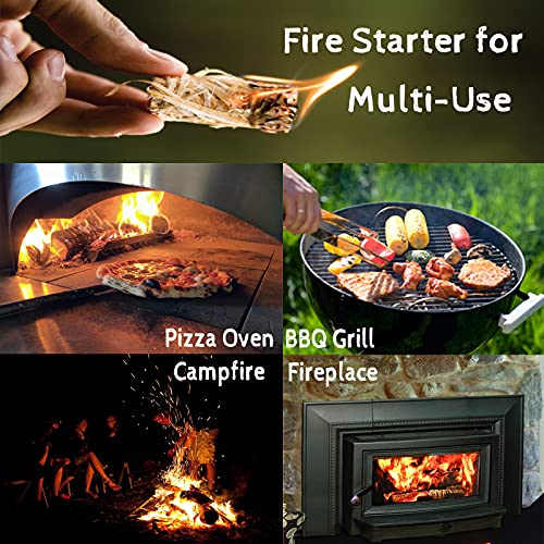Yibesi Fire Starters for Charcoal,Campfire, Fireplace,Natural Easy Burn Firestarter Super Fast Lighting, 8-10min Burn for Grill, BBQ,Camping Indoor or Outdoor Waterproof and Sealed Packing (50pcs)