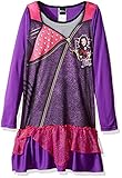 Disney Girls' Little Girls' the Descendants Mal Ruffled Nightgown, Purple, 6