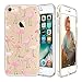 iPhone7 Case,Richoose iPhone7 [Slim Fit] [Scratch Resistant] 4.7 Inch Invisible Case,Soft TPU Gel Rubber Protective Case,Colorful Design Transparent Jelly Protective Case for iPhone7-Flamingos