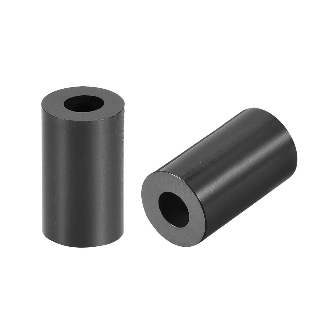 sourcing map ABS Round Spacer Washer 3.2mm ID 7mm OD 12mm Length for M3 Screws Block Black 250Pcs, for 3D Printer TV Wall Mount Outlet Pegboard Motorbike