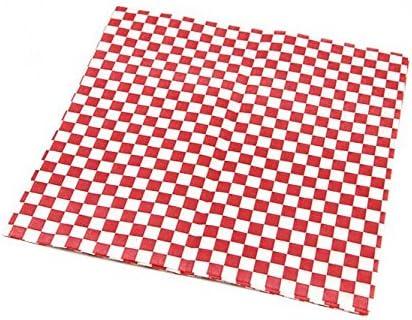 Mannily 200pcs Greaseproof Baking Paper Sheets 12" x 12" Wax Food Wrapping Tissue Paper for Pizza Box Chip Food Basket Liner - Image 5