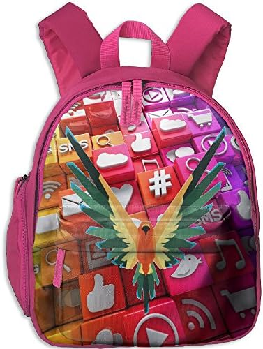 Logan Parrot Paul Logo Childrens School Backpacks Navy