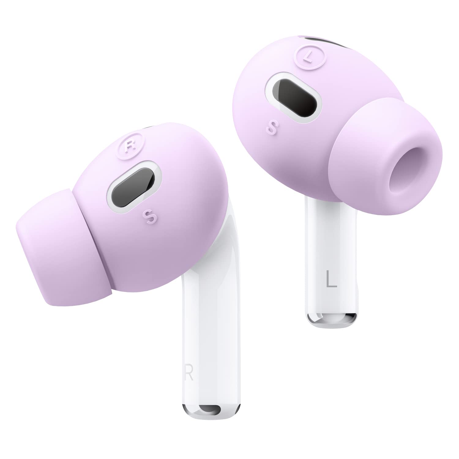 elago [6 Pairs] Ear Tips with Earbuds Cover Compatible with AirPods Pro 2 - [3 Sizes: Large + Medium + Small], Compatible with Apple AirPods Pro 2nd Generation (Lavender)