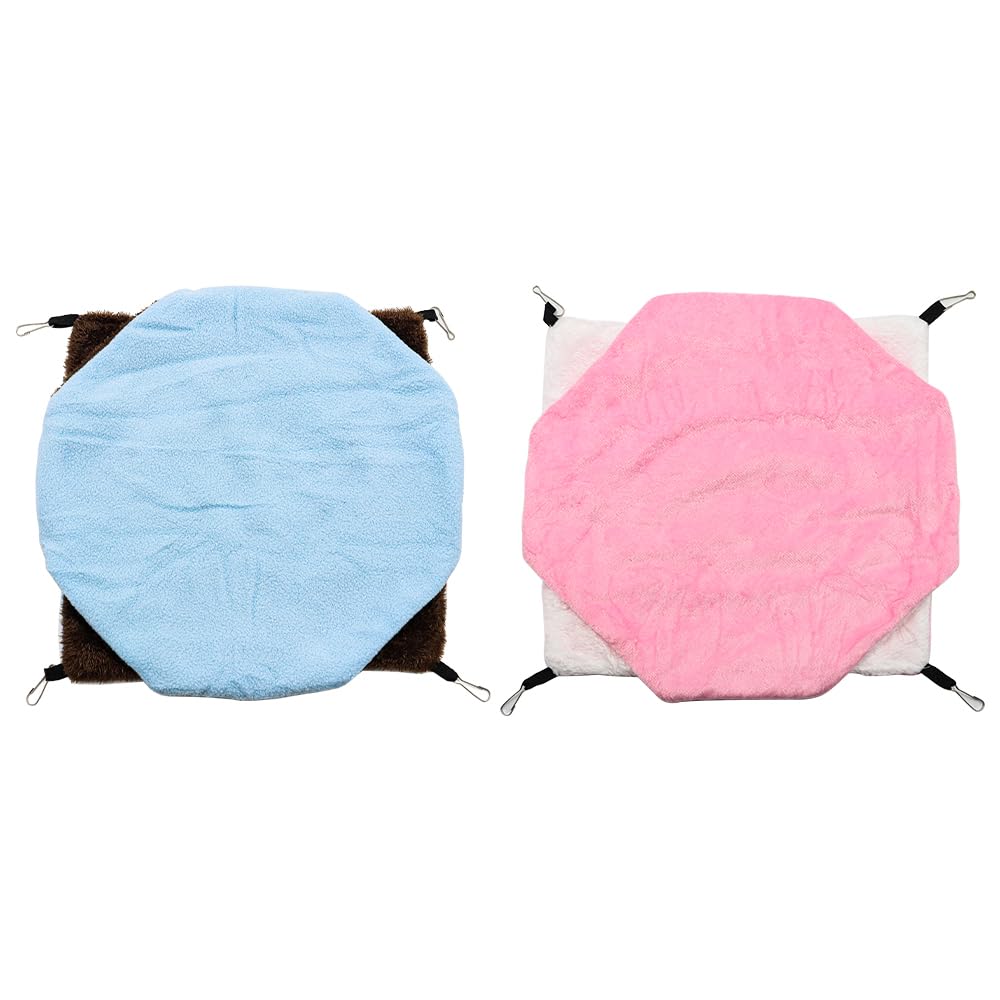 Tiardey 2pcs Guinea Pig Hammock,Hammock for Small Animals Cuddly Cave Guinea Pigs Pet Hammock for Hamsters Ferret Cage