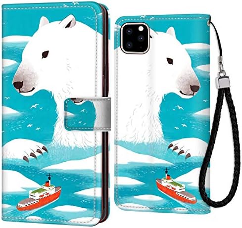 Polar Bear Phone Wallet Case for iPhone 11 Pro Max 6.5-Inch Keather