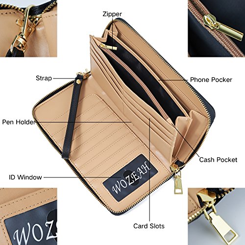 5 WOZEAH+Womens+Blocking+Leather+Around