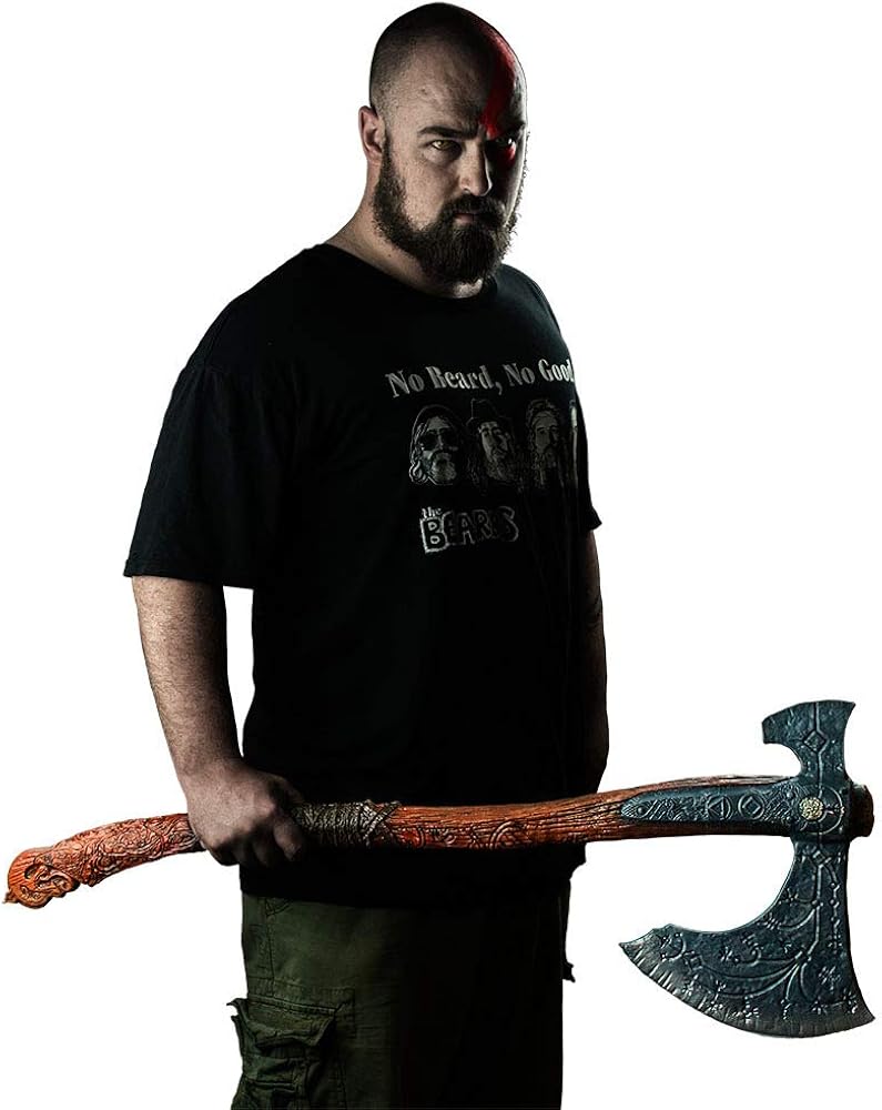 damdos Halloween Cosplay Props for God-War Axe Foam Leviathan Kratos Axes Weapon Birthday Gifts : Clothing