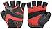 Harbinger FlexFit Non-Wristwrap Workout Weightlifting Gloves with Flexible Cushioned Leather Palm (Pair) Red/Black X-Large