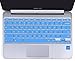Keyboard Protector Cover for ASUS Chromebook Flip C100PA C101PA 10.1-Inch Convertible 2 in 1 Touchscreen Laptop US Layout (Blue)