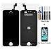 CELLPHONEAGE Black for iPhone 5C LCD Replacement screen Display Glass Touch Screen Assembly kit with Free screen protector