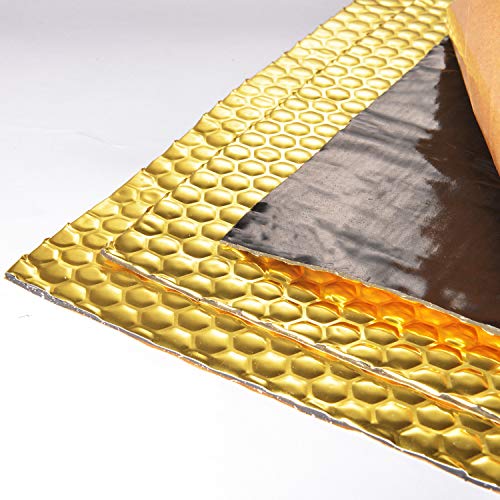 BOWSEN 80 mil 36sq.ft Sound Deadening Mat Butyl Automotive Speaker Deadener Mat Road Noise Insulation Car Deadening Kit Included 1pcs Roller