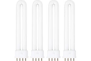 LVACODV 6400K 2G7 Base Camping Lantern Bulb Replacement for Rayovac F9w-1, Kandolite 96500, Coleman, Ozark Trail | 4 Pin, 580 Lumens, 10,000 Hour Lifespan