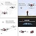 SZJJX RC Drones Foldable Remote Control Wifi Quadcopter FPV VR Helicopter 2.4GHz 6-Axis Gyro 4CH with Adjustable Wide Angle 2MP HD Camera RTF SJ60 (Red)
