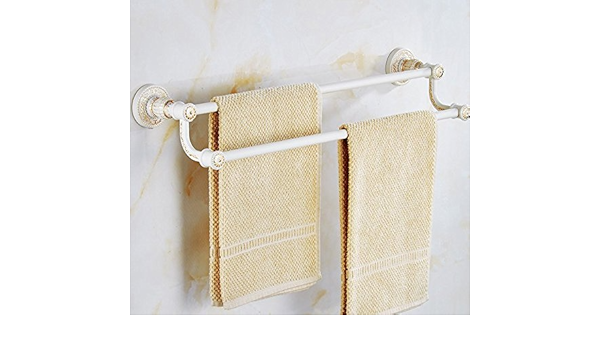 Toallas de asibg Home blanco y dorado Vintage toallero de ...
