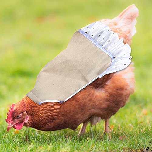Hühnerweste Hühnersattel Sattelweste Hen Entenflügelschutz Gartenarbeit Schürzen 9.84 9.05in Mit Frills Henne Schürzen… – Bild 5