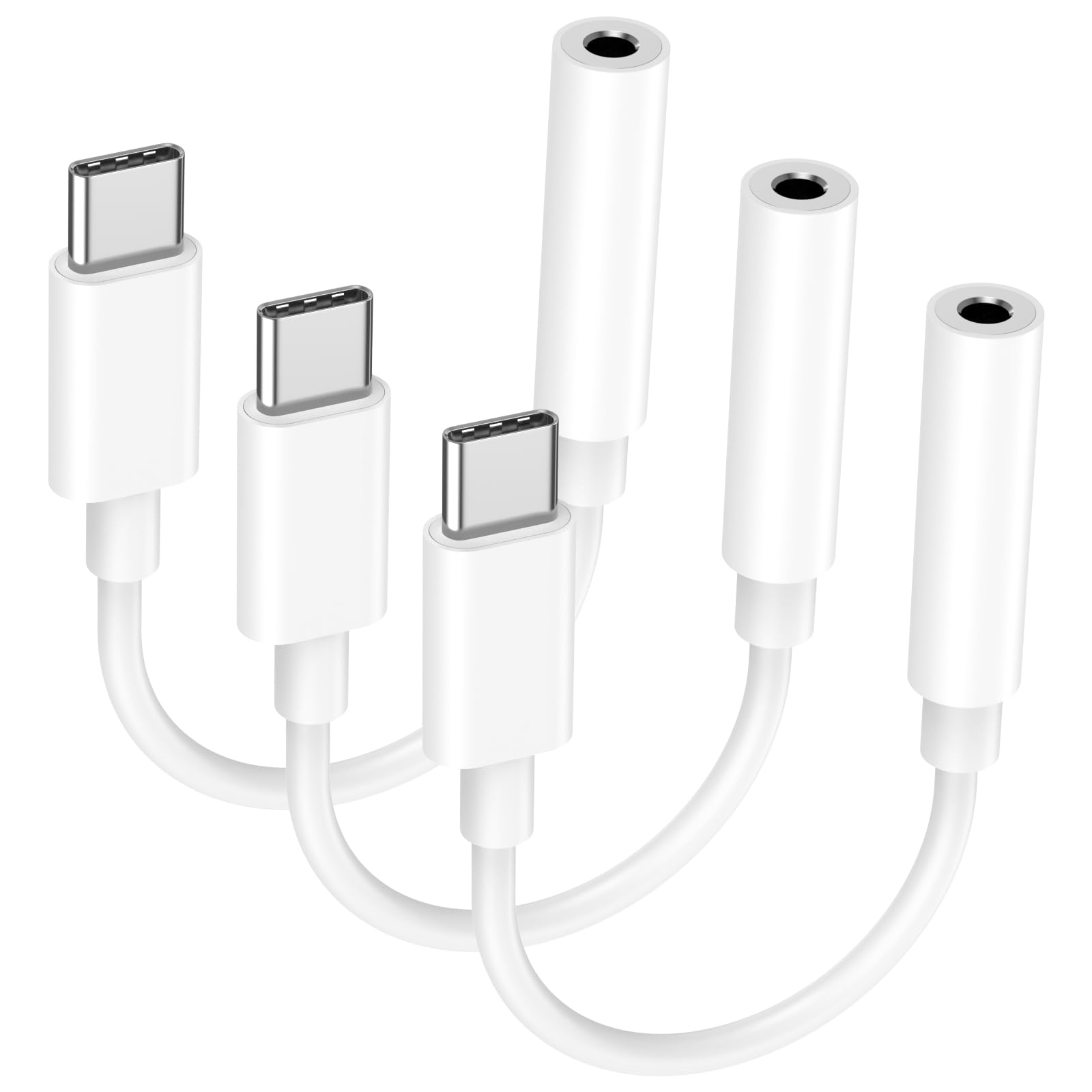 Photo 1 of [MFi Certified] 3 Pack Headphone Adapter for iPhone 17,USB Type C to 3.5mm Female Headphone Jack Adapter Aux Audio Dongle Compatible with Apple iPhone 17/17Air/17Pro/16/16Pro/Pro/15/15 Pro/15 Pro Max