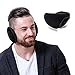 QXQY Earmuffs Unisex Classic Foldable Fleece Winter Outdoor Ear Warmer, Black