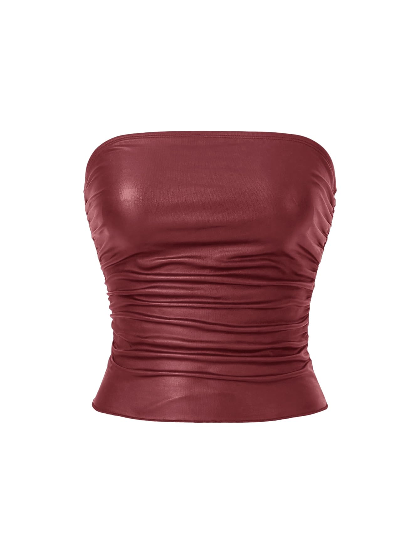 SOLY HUX Women’s Lace Trim Tube Top – Cute & Cropped For Summer Vibes - View #2