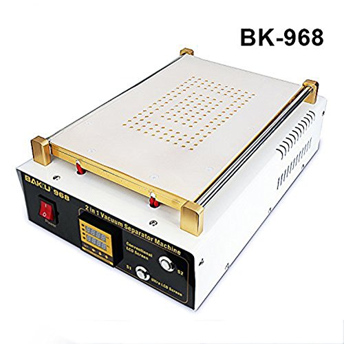BAKU S1 S2 BK-968 110V 14 inch LCD Screen Separator Machine Touch Screen Digitizer Removal Cell Phone LCD Glass Plate Build-in Pump Vacuum Repair LCD Screen