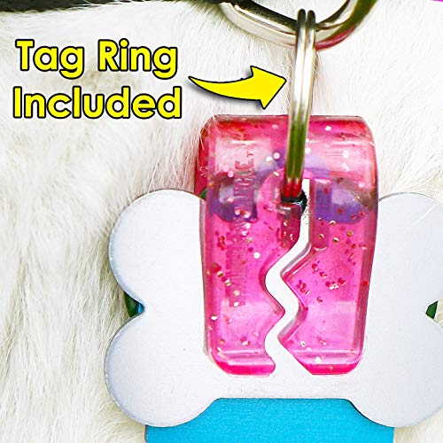 SilenTags Pet Tag Silencer Clip It On, Jingle's Gone! -Pink