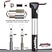 [Clearance Sale]MadBite Mini Bike Pump 120PSI Telescopic, Compact & Portable Bicycle Pump - With Gauge, BONUS 2 Tire Bars, 6-Piece Glueless Puncture Repair Kit, - Presta and Schrader Air Valves Pump