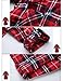 Match Womens Button Down Flannel Plaid Shirts roll up Long Sleeve Shackets Business Blouse Top