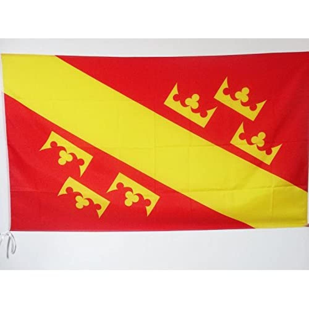 AZ FLAG - French Department of Haut-Rhin Flag - 2x3 Ft - Haute-Alsace Banner with Sleeve - 100% Polyester - Fade Resistant - Vivid Colors - 2' x 3' Feet - 90x60 Cm