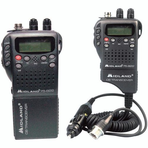 Midland Radio 75-822 Portable Mobile CB Radio, Large LCD Display, Keypad Lock, Plug and Play, Rugged Construction, Up To 40 Channels