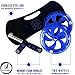 BIO Core Ab Roller - Fitness Wheel & Abdominal Carver to Workout, Exercise & Strengthen Your Abs & Core - Plus, Get A Free Pro Knee Mat to Supplement Your Training for A Limited Time - Blue