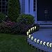 LED Concepts® Solar Rose Lights – Solar Powered Outdoor Decorative Flower LED Lights (Yellow)