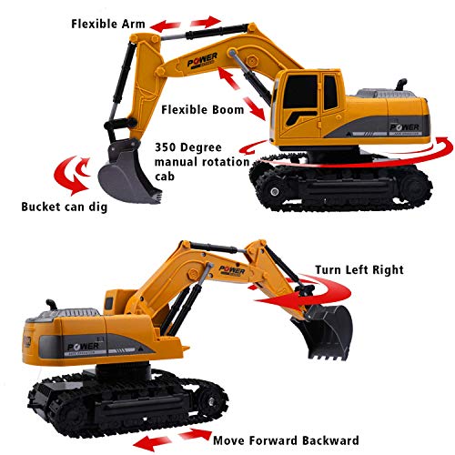 6CH Remote Control Excavator for Boys Remote Control Truck RC Tractor
