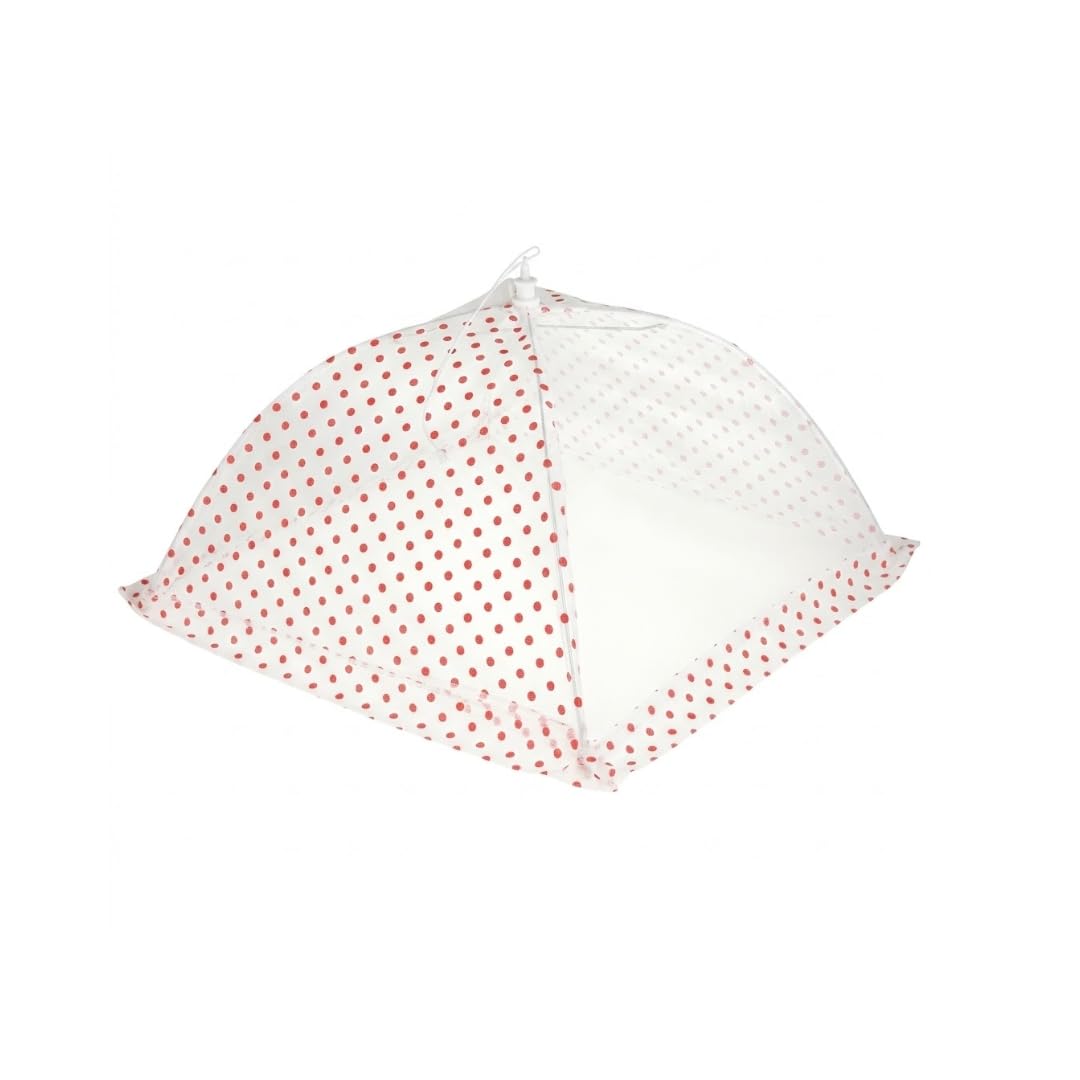 Tala Gingham Food Cover, 30.5cm Diameter, Red