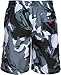 Sakkas Mens Multi Color Wave Design Skate Surf Board Short Swim Trunks - Black - X-Large