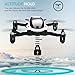 TOZO Q4040 Drone RC Quadcopter Foldable Mini Altitude Hold Headless RTF 360 Degree Flips & Rolls 6-Axis Gyro 4CH 2.4Ghz Remote Control Helicopter Height Hold Steady Easy Fly for Training. White