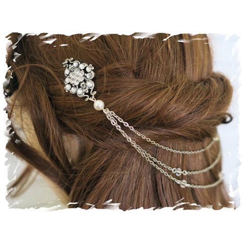 Amazon Com Art Deco Inspired Crystal Bridal Headpiece Flapper