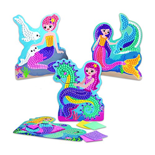 The Orb Factory Sticky Mosaics Mermaids Arts & Crafts, Blue/Yellow/Orange/Purple, 12" x 2" x 10.75" - Thumbnail 5