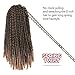 Toyotress Long Spring Twist Hair 14 Inch Ombre Blonde 4 Pcs Fluffy Twist Crochet Braids Synthetic Braiding Hair Extensions (14 inch, T27)