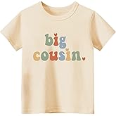 Sineeko Cousin Shirt for Toddler Boys Girls Cool Biggest Big Little Cousin Shirt Summer Family Vacation Tees Gift 2-7T