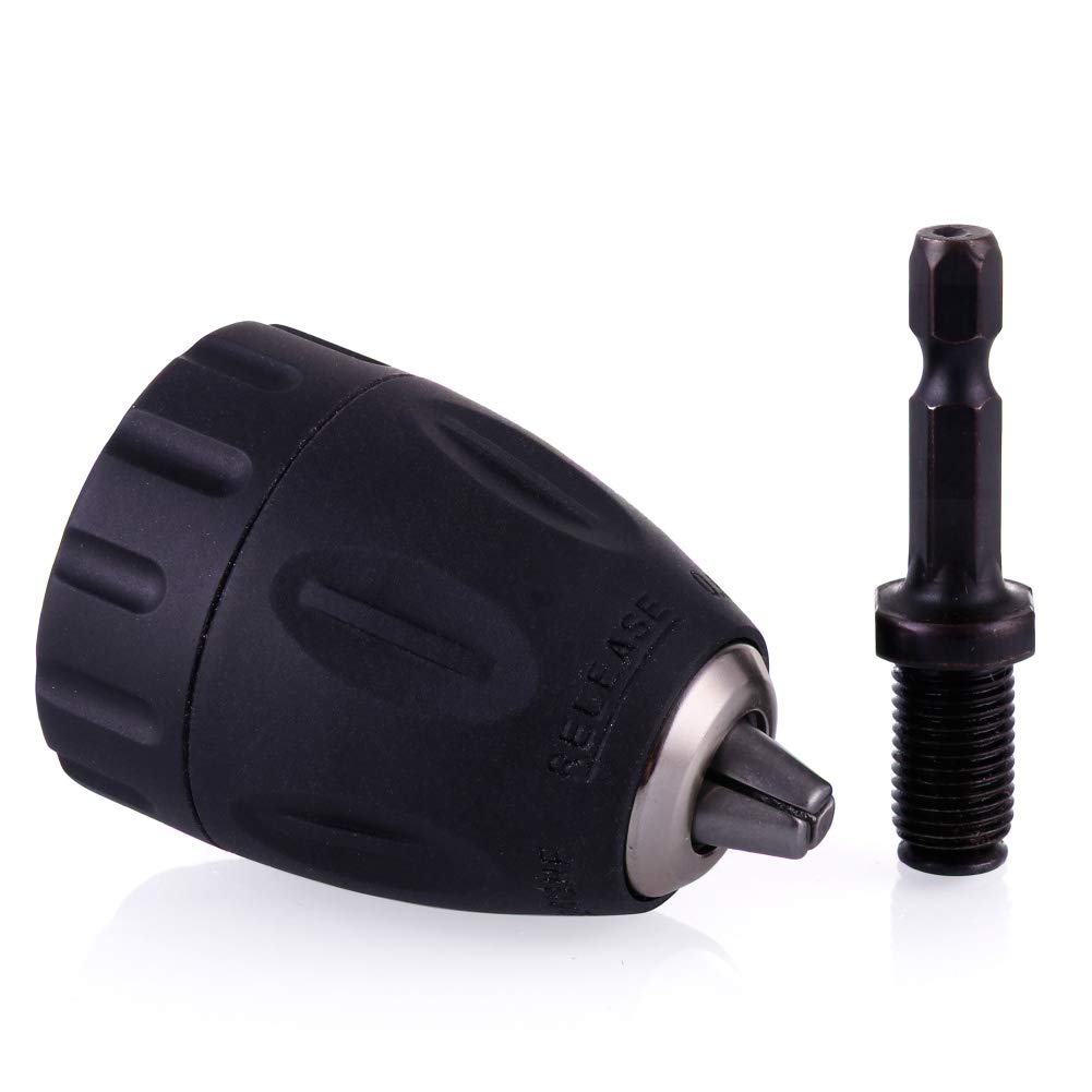 FANMURAN Self-Locking Chuck 0.8-10mm Drill Bits for Screwdriver Drill Chuck Quick Lock with Hex Shank