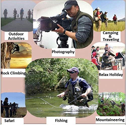 SXXJ Mens Fishing Vest Pocket Fishing Weste Fly Fishing Vest Schnelle Trockenfliege Fishing Vest Atmungsaktive… – Bild 6