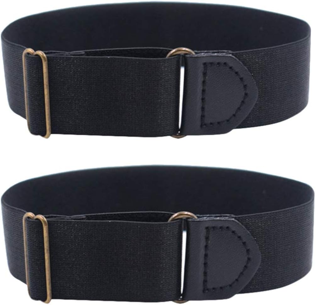 SUPVOX 2pcs Adjustable Shirt Stays Shirt Belt Stay Shirt Lock Belt