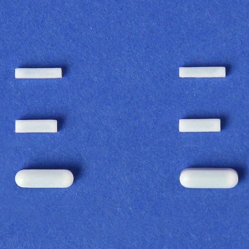 SP Bel-Art Spinbar Teflon Micro (Flea) Magnetic Stirring Bar; 8 x 1.5mm, White (F37119-0008)