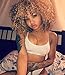 Top Hair Blonde Synthetic Afro Curly Hair Wig For Black Women Short Kinky Hair Jerry Curly Fiber Blonde Synthetic Wig