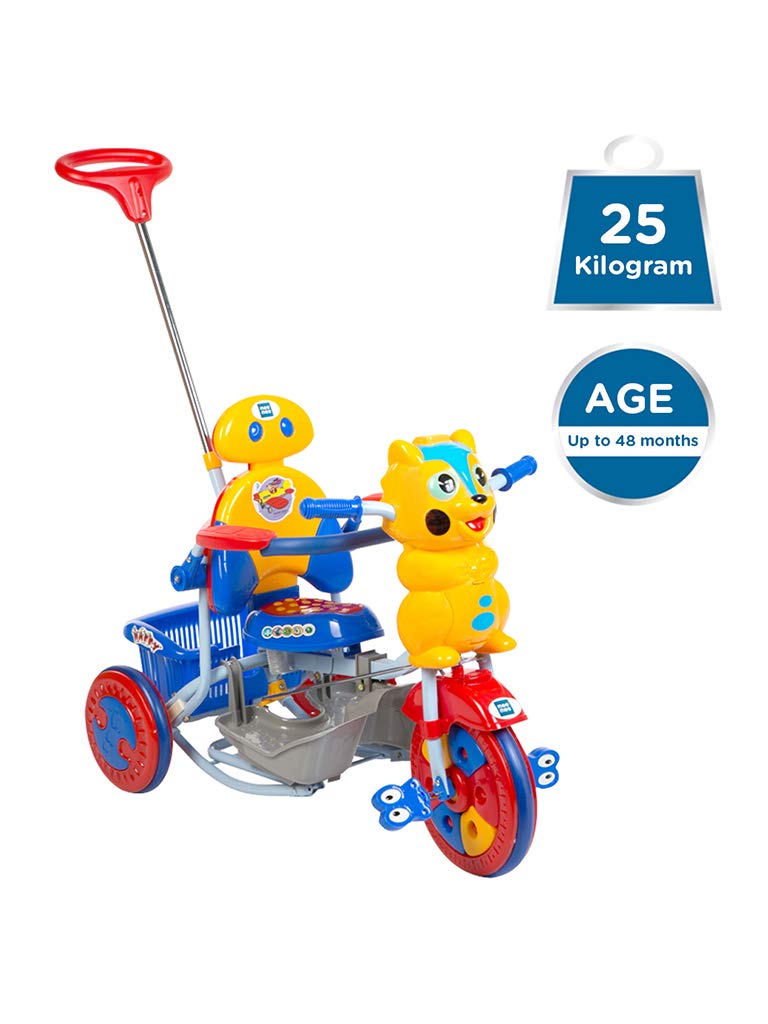 Easy-to-Ride Baby Tricycle (Yellow 