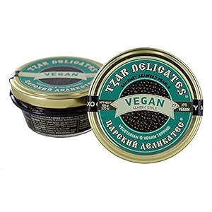 Tzar Kaviar – VEGAN Gourmet Seetang Perlen – Glas 105 Gramm schwarz